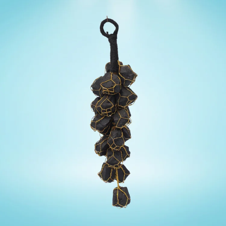 Black Tourmaline Chunks Vaastu Door Hanging